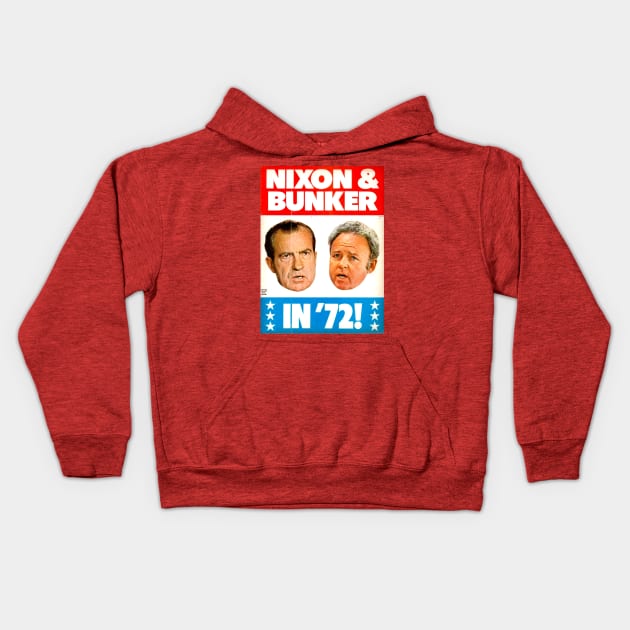 Nixon & Bunker in '72! MAD Kids Hoodie by Pop Fan Shop